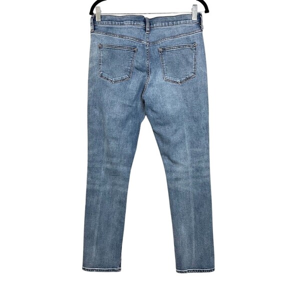 J. Crew Jeans Women’s 27 Light Wash Distressed Y2k Classic Denim Ripped Street - Picture 2 of 11